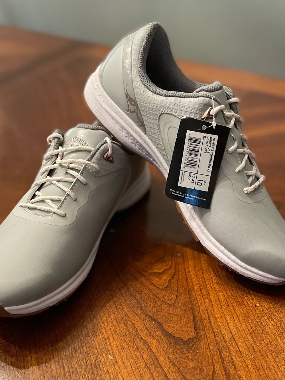 Callaway Women's Gray Athletic Golf Sneakers